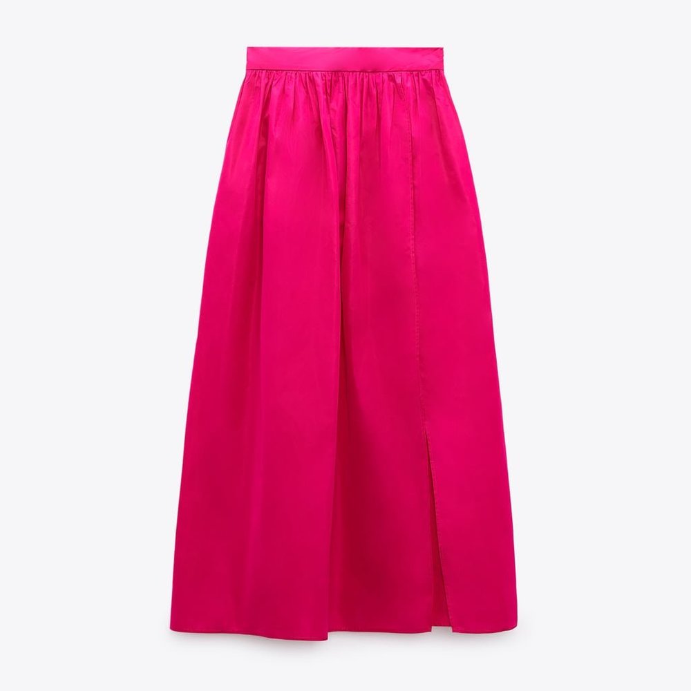 ZARA High Waisted Skirt, Fushia, NWT, Size Medium